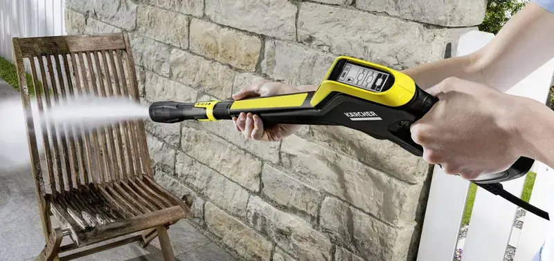 Nettoyage haute pression de mobilier de jardin